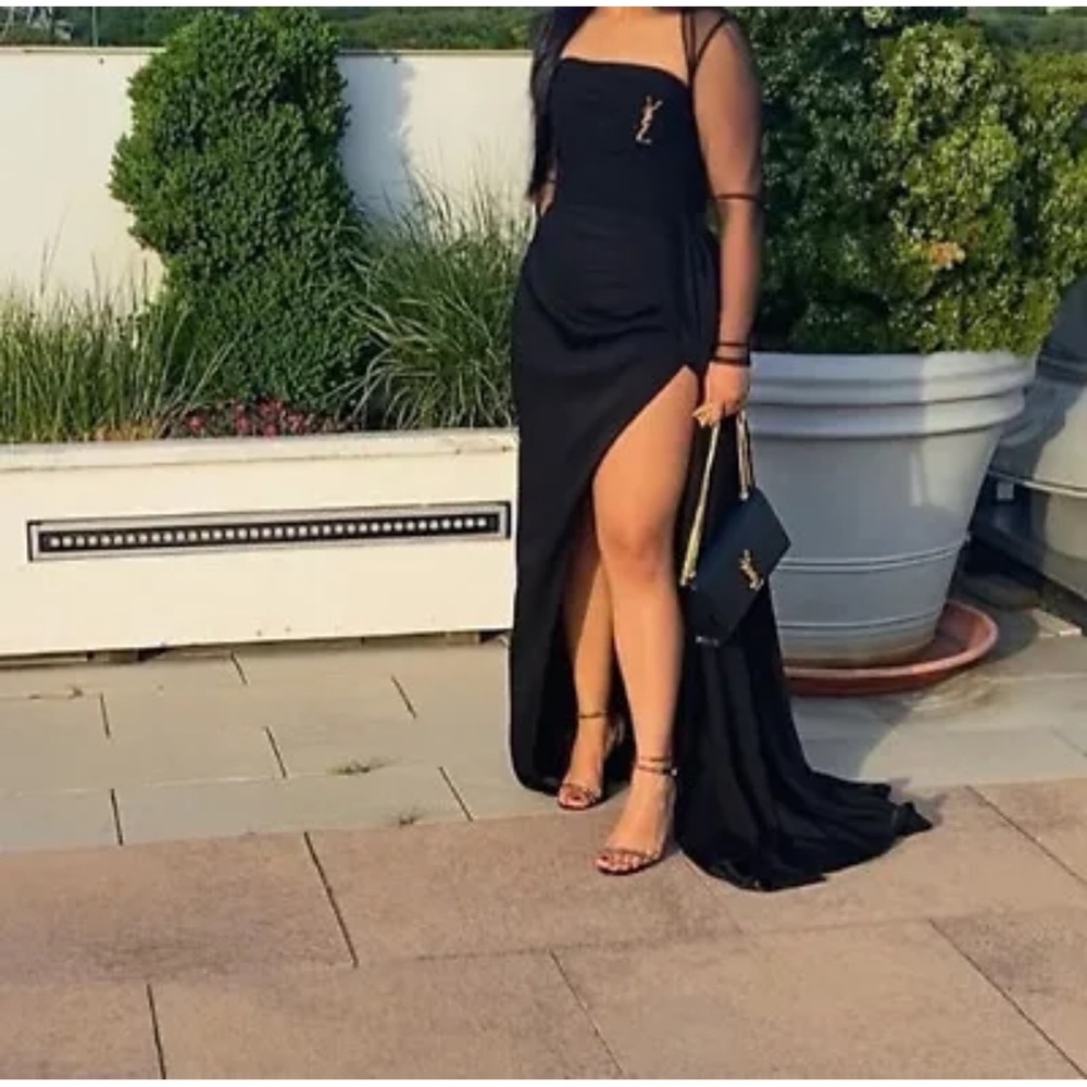 Black Prom Wedding Dress Customized m